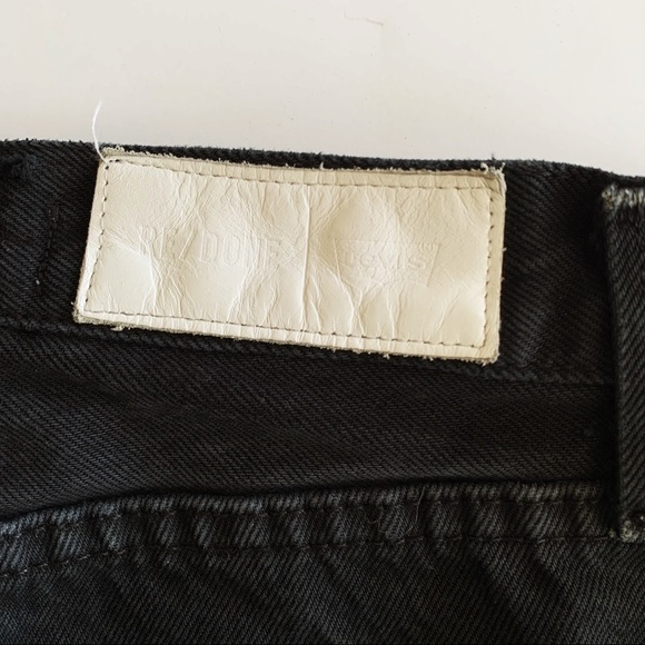Re/Done Levi’s | Black Denim Mini Skirt Size 25 - Picture 7 of 8